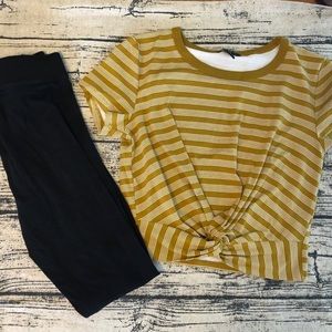 Forever21 Crop Top and Leggings